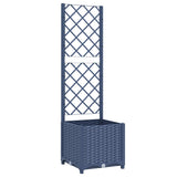 Vidaxl Plannet med Trellis Blue Grey 40x40x136 cm pp