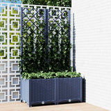 VidaXL plantekasse med espalier blågrå 80x40x136 cm s