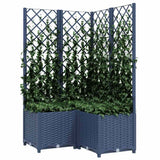 Vidaxx plantekasse med espalier 80x80x136 cm polypropylen blå-grå