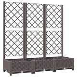 Vidaxxl plantekasse med espalier brun 120x40x121,5 cm s