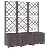 Vidaxxl plantekasse med espalier brun 120x40x136 cm s