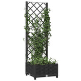 Vidaxl Planning Box med Trellis Black 40x40x121,5 cm pp