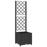 Vidaxxl plantekasse med espalier sort 40x40x136 cm s