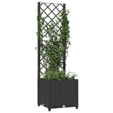 Vidaxxl plantekasse med espalier sort 40x40x136 cm s