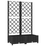 Vidaxxl plantekasse med espalier sort 80x40x121,5 cm s