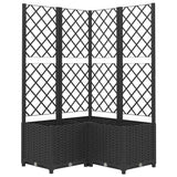 Vidaxl Planning Box med lameller 80x80x136 cm polypropen sort