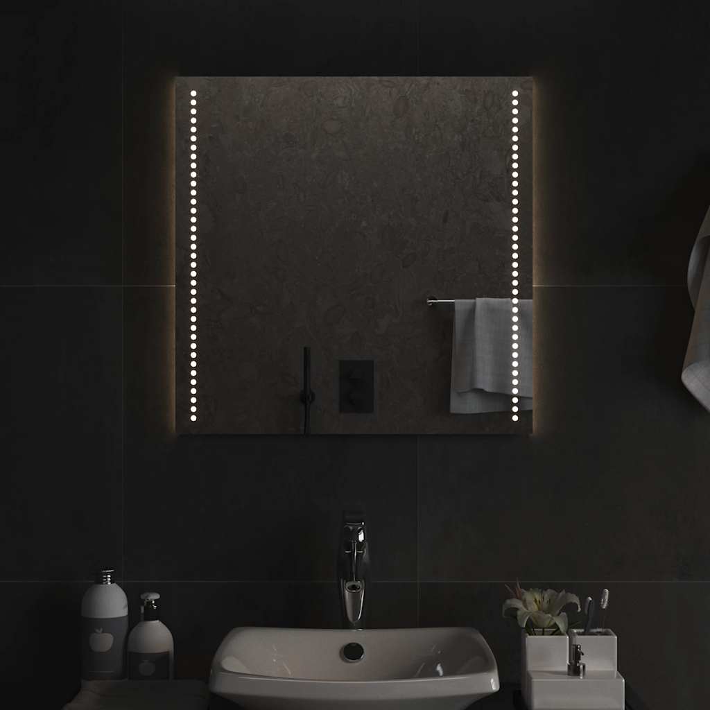 Vidaxl badkamerspiegel led 60x60 cm