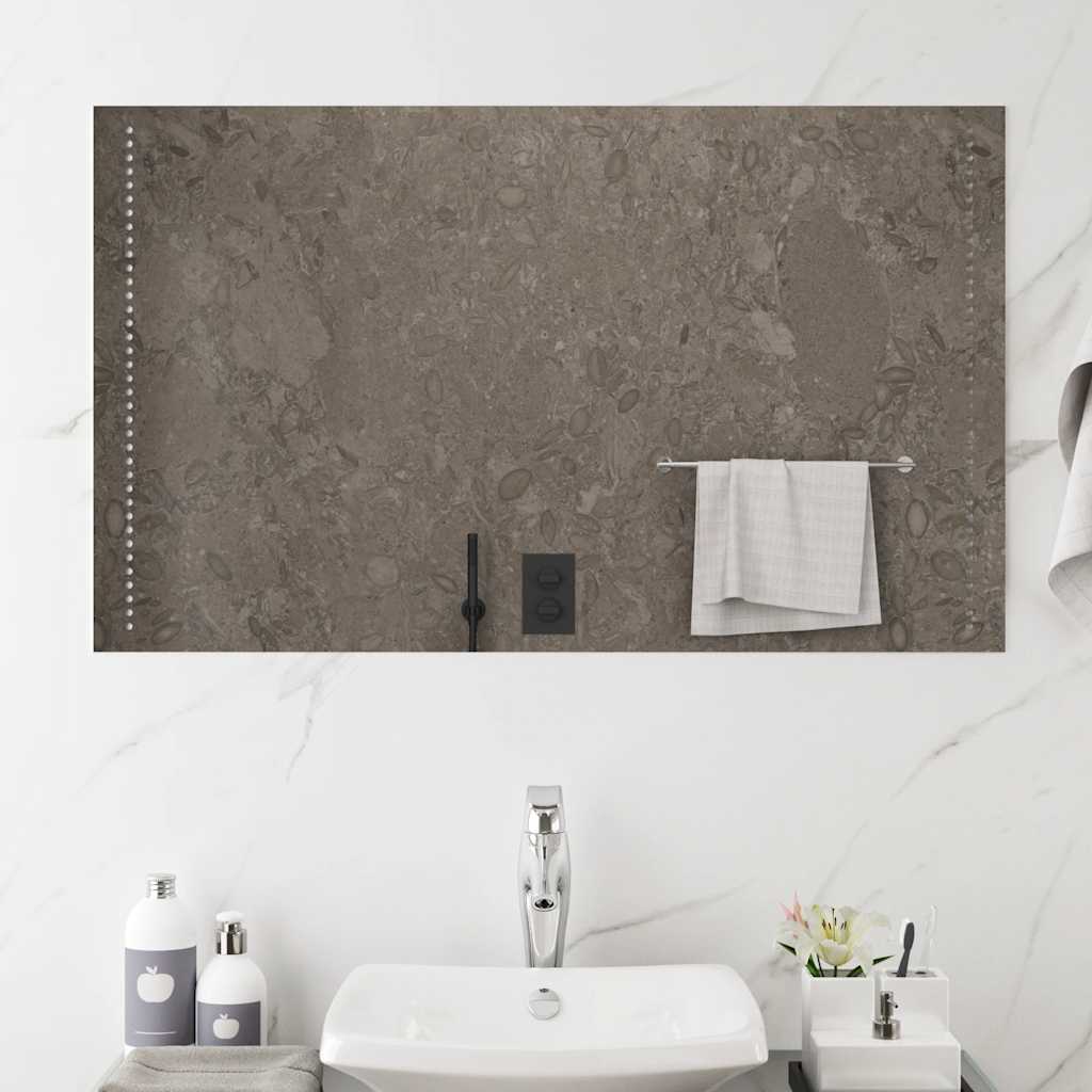 Vidaxl badkamerspiegel led 100x60 cm