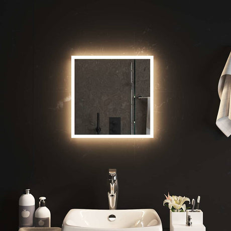 Vidaxl badeværelse spejlet førte 40x40 cm
