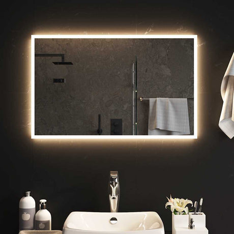 Vidaxx badeværelsesspejl LED 80x50 cm