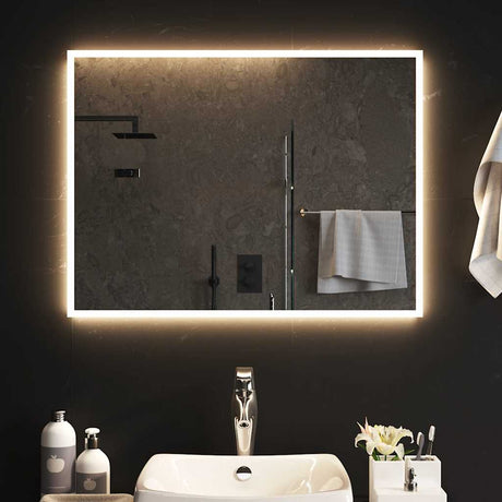 Vidaxx badeværelsesspejl LED 80x60 cm