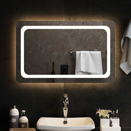 Vidaxx badeværelsesspejl LED 80x50 cm