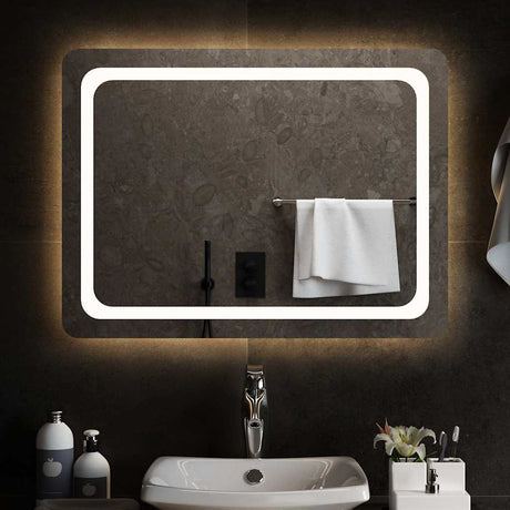 Vidaxx badeværelsesspejl LED 80x60 cm