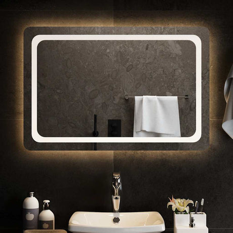 Vidaxx badeværelsesspejl LED 90x60 cm