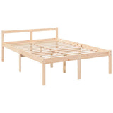 Vidaxl seniorenbed massief grenenhout wit 120x190 cm