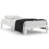 Vidaxl bedframe massief hout wit 90x190 cm