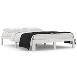 Vidaxl bedframe massief grenenhout wit 140x190 cm