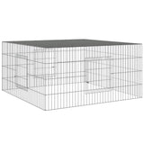 Vidaxl Rabbit Cage 110x110x55 cm galvaniseret jern