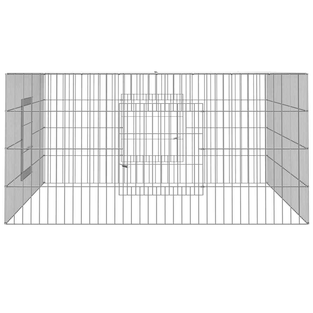 Vidaxl Rabbit Cage 110x110x55 cm galvaniseret jern