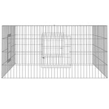 Vidaxl Rabbit Cage 110x110x55 cm galvaniseret jern