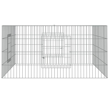 Vidaxl Rabbit Cage 110x110x55 cm galvaniseret jern