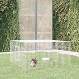 Vidaxl Rabbit Cage 110x110x55 cm galvaniseret jern