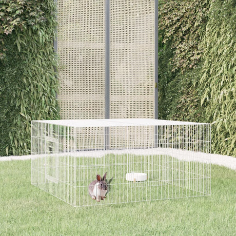 Vidaxl Rabbit Cage 110x110x55 cm galvaniseret jern