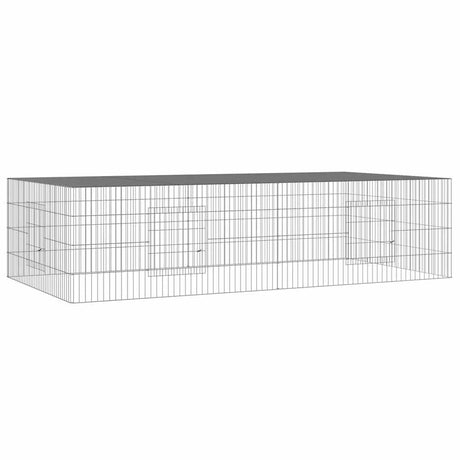 Vidaxl Rabbit Cage med 2 paneler 220x110x55 cm galvaniseret jern