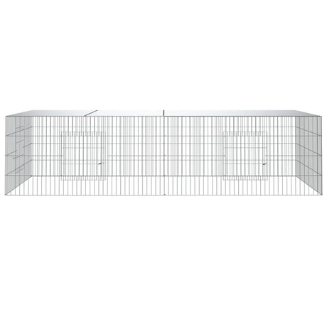 Vidaxl Rabbit Cage med 2 paneler 220x110x55 cm galvaniseret jern
