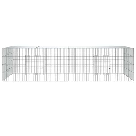 Vidaxl Rabbit Cage med 2 paneler 220x110x55 cm galvaniseret jern