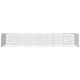 Vidaxxl Rabbit Cage med 3 paneler 325x109x54 cm galvaniseret jern