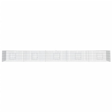 Vidaxl Rabbit Cage med 5 paneler 541x109x54 cm galvaniseret jern