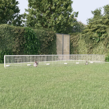 Vidaxl Rabbit Cage med 5 paneler 541x109x54 cm galvaniseret jern