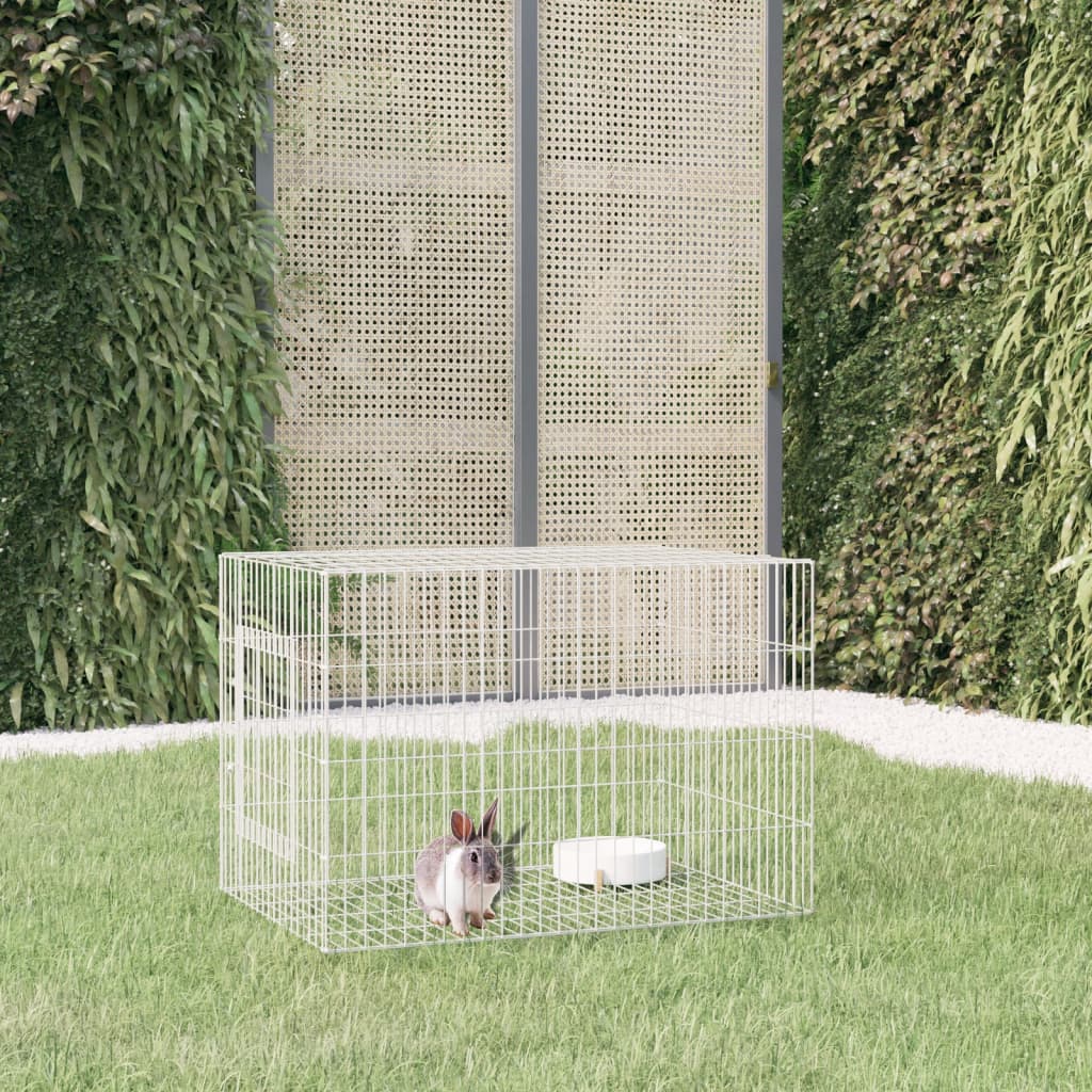 Vidaxl Rabbit Cage 78x54x54 cm galvaniseret jern