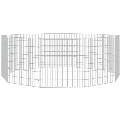 Vidaxl Animal Shelter 10 paneler 54x60 cm galvaniseret jern