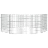 Vidaxl Animal Shelter 10 paneler 54x60 cm galvaniseret jern