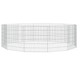 Vidaxl Animal Storage 12 Panels 54x60 cm galvaniseret jern