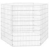 Vidaxl Animal Encabony 6 Panels 54x80 cm galvaniseret jern