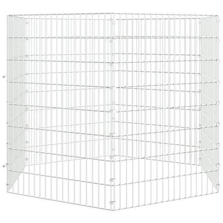 Vidaxl Animal Encabony 6 Panels 54x80 cm galvaniseret jern