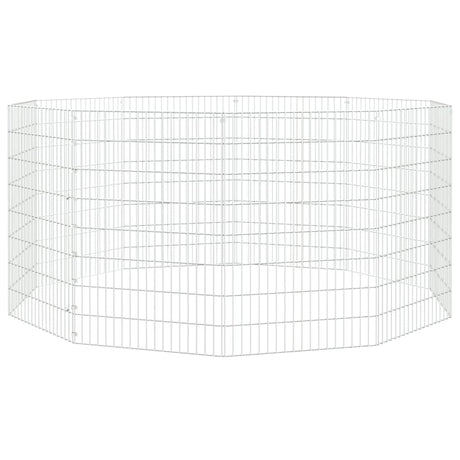 Vidaxl Animal Encabon 10 Panels 54x80 cm galvaniseret jern