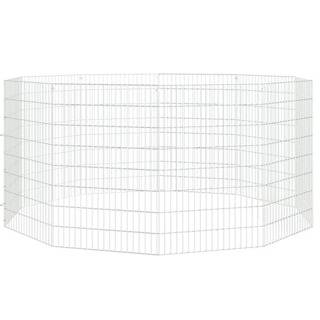 Vidaxl Animal Encabon 10 Panels 54x80 cm galvaniseret jern