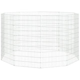 Vidaxl Animal Encabon 10 Panels 54x100 cm galvaniseret jern