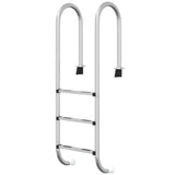 Vidaxl Swimming Pool Ladder 54x38x158 cm 304 Rustfrit stål