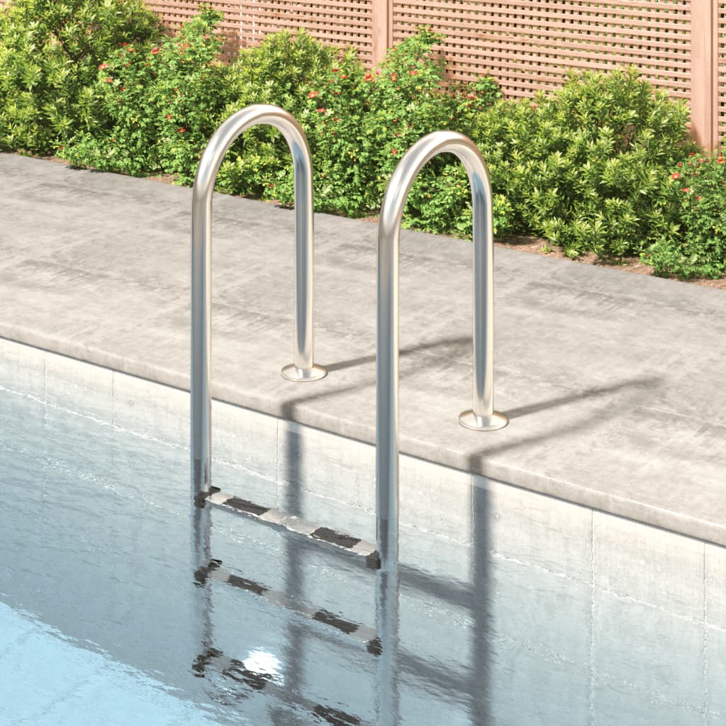 Vidaxl Swimming Pool Ladder 54x38x158 cm 304 Rustfrit stål