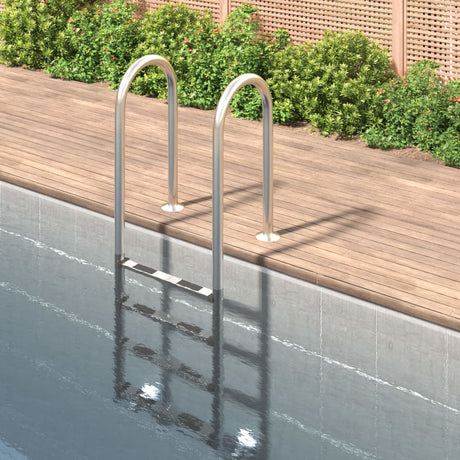 Vidaxl Swimming Pool Ladder 54x38x184,5 cm 304 Rustfrit stål