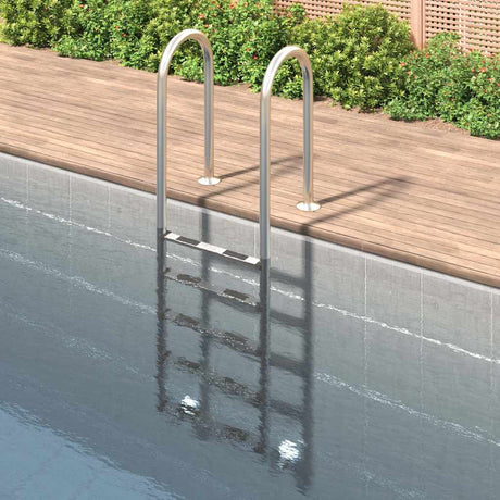 Vidaxl Swimming Pool Ladder 54x38x211 cm 304 Rustfrit stål