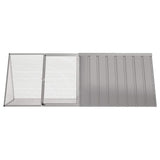 Vidaxl konijnenhok 201,5x80,5x71 cm gegalvaniseerd staal grijs