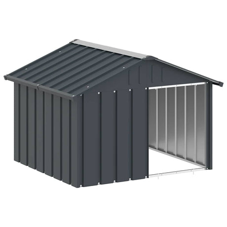 Vidaxl Dog Loft 116.5x103x81,5 cm galvaniseret stål Antracitfarve
