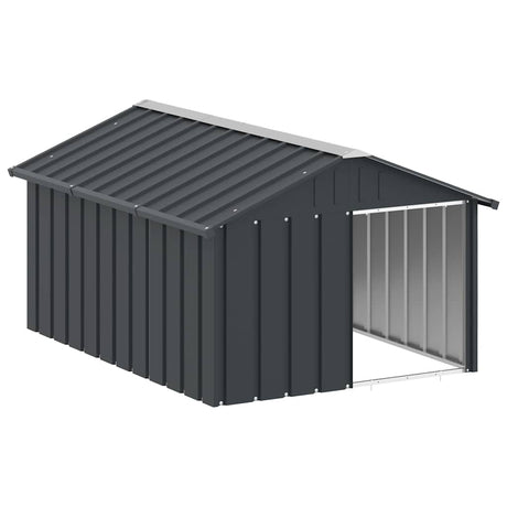 Vidaxl Dog Loft 116.5x153x81,5 cm Galvaniseret stål Antracitfarve