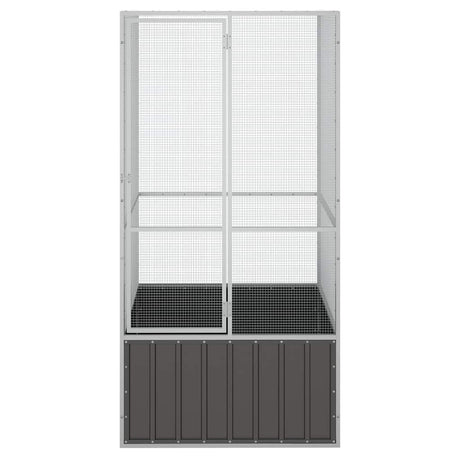 Vidaxl Bird Cage 111x107x211.5 cm Galvaniseret stål Antracitfarve